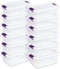 Sterilite 12-Pack 15 Quart ClearView Latch Box for Home Storage
