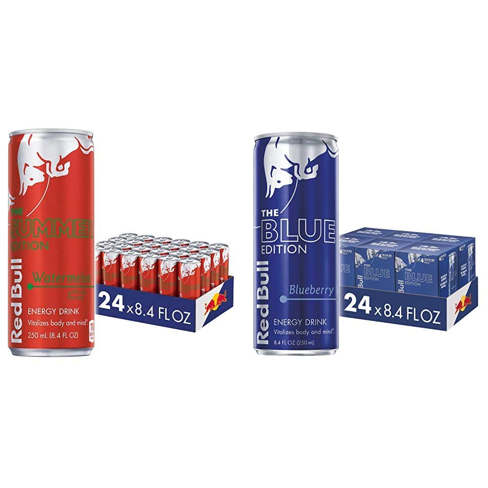 Red Bull Watermelon and Blueberry Energy Drinks 24-Pack 8.4 Fl Oz
