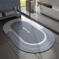 MontVoo Bath Mat 24x35 Blue - Non Slip Quick Dry Bath Rug