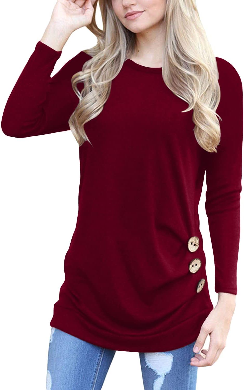 Yincro Cozy Long Sleeve Tunic for Fall