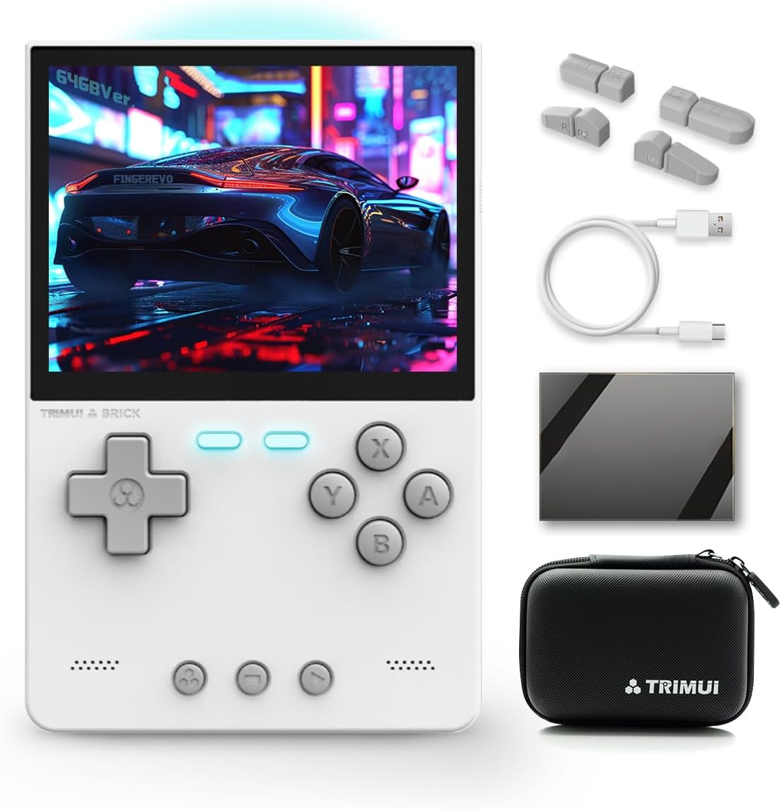 Trimui Brick Handheld Game Console with 3.2-in IPS Screen
