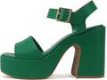 Soda Launch Women Open Toe Ankle Strap Platform Sandal - Stylish 4in 1