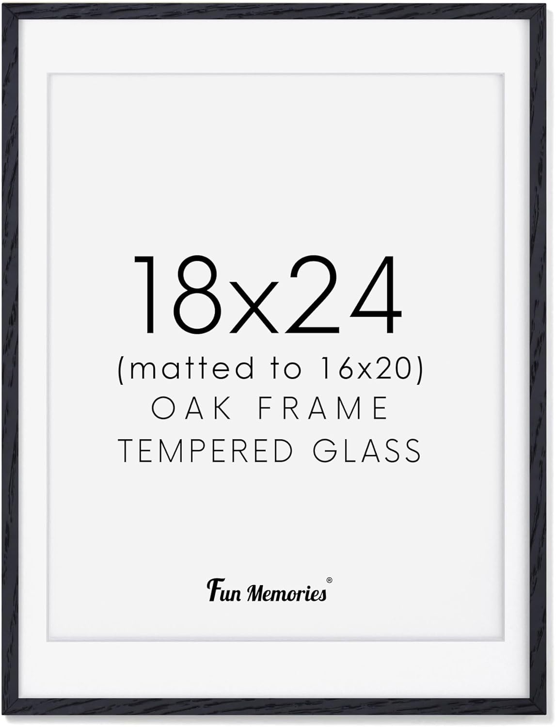 18x24 Picture Frame in Rustic Oak Wood for Stylish Displays