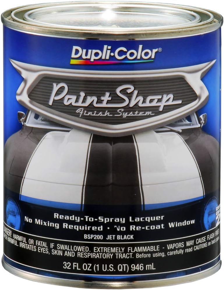 Dupli-Color Paint Shop Finish System Base Coat Jet Black 32 oz