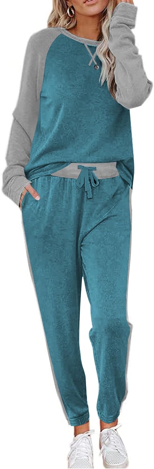 Ekouaer Women's Pajama Set Long Sleeve PJs for Comfort