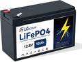 12V 10Ah Lithium Battery LiFePO4 4000+ Cycles - Lightweight Power