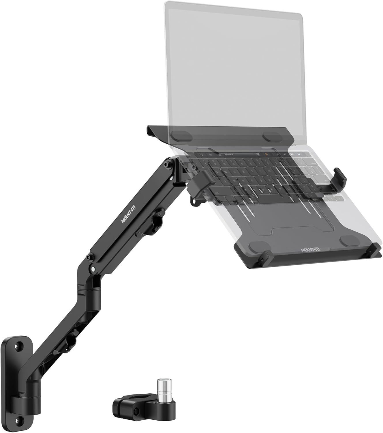 Mount-It! Ergonomic Laptop Arm for Wall or Pole Mounting