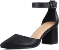mysoft Women's Pointed Toe Low Chunky Heels - Stable 2.5in Dress Pumps
