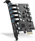 PCIE USB 3.0 Expansion Card with 7 Ports for Fast Connectivity