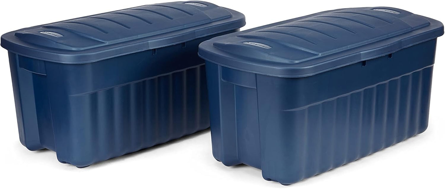 Rubbermaid Roughneck Tote 40 Gal Storage Bins for Versatile Use
