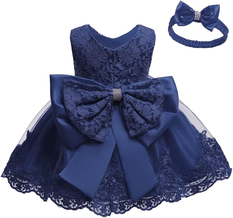 Toddler Girls Pageant Lace Dresses for Birthday Parties & More