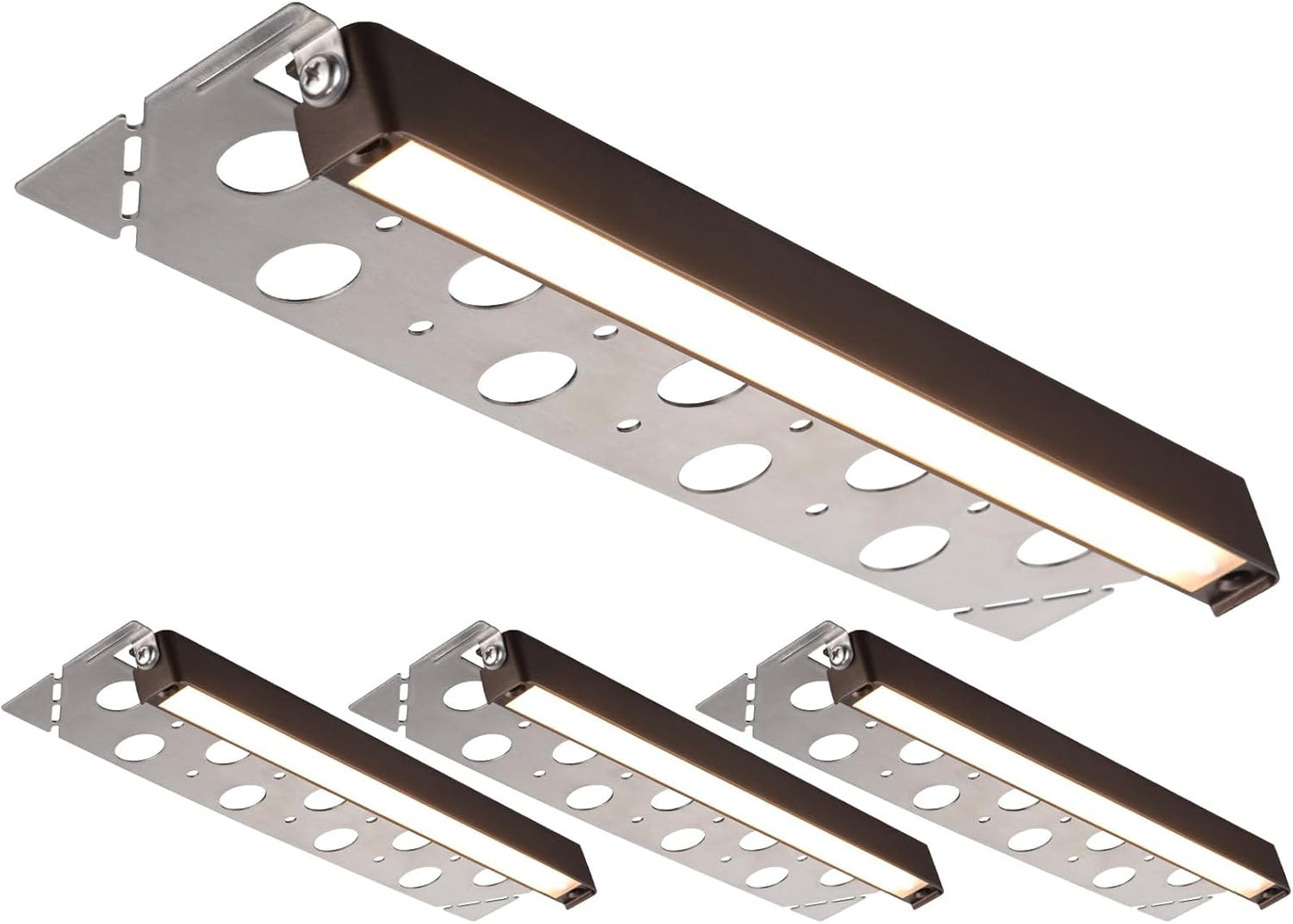 LEONLITE 8-Pack 12 Inch LED Hardscape Lighting for Outdoors
