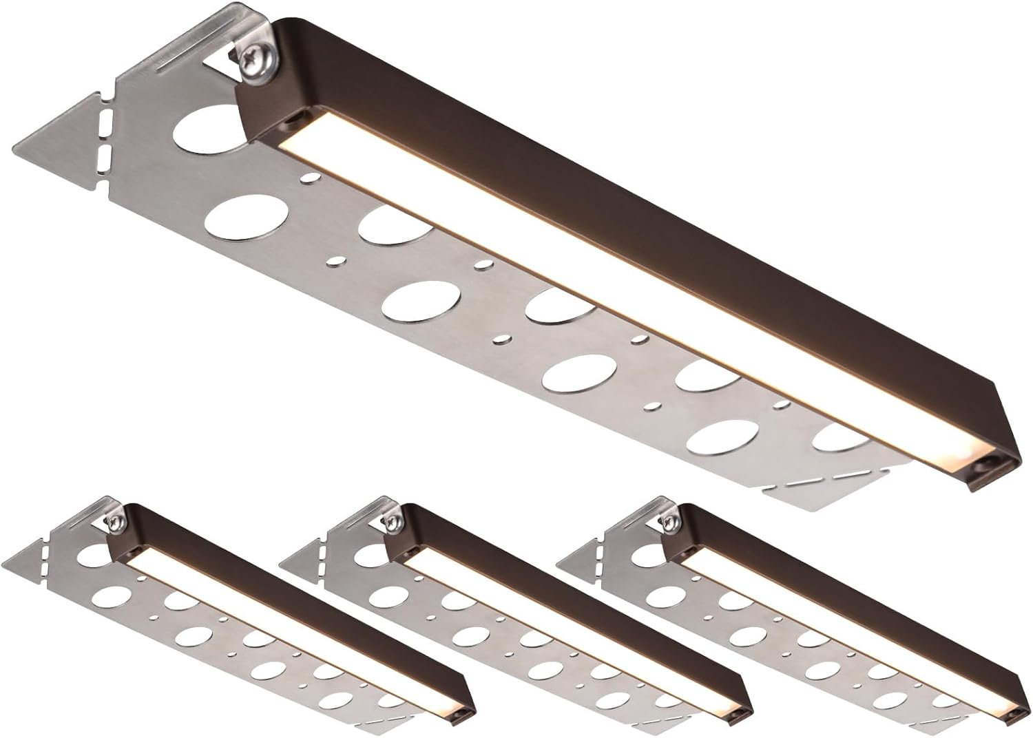 LEONLITE 8-Pack 12 Inch LED Hardscape Lighting for Outdoors