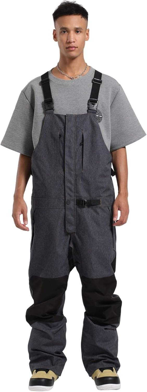 HIEEKDER Insulated Snow Bibs - Stay Warm & Dry!