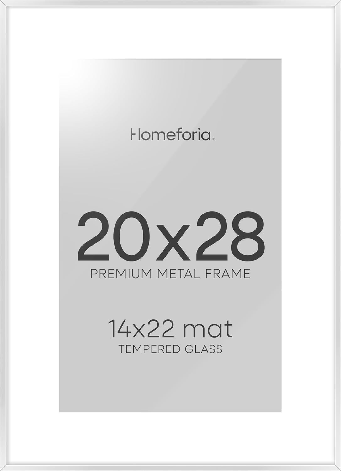 High-End 20x28 Picture Frame in Silver Tone for Stunning Displays