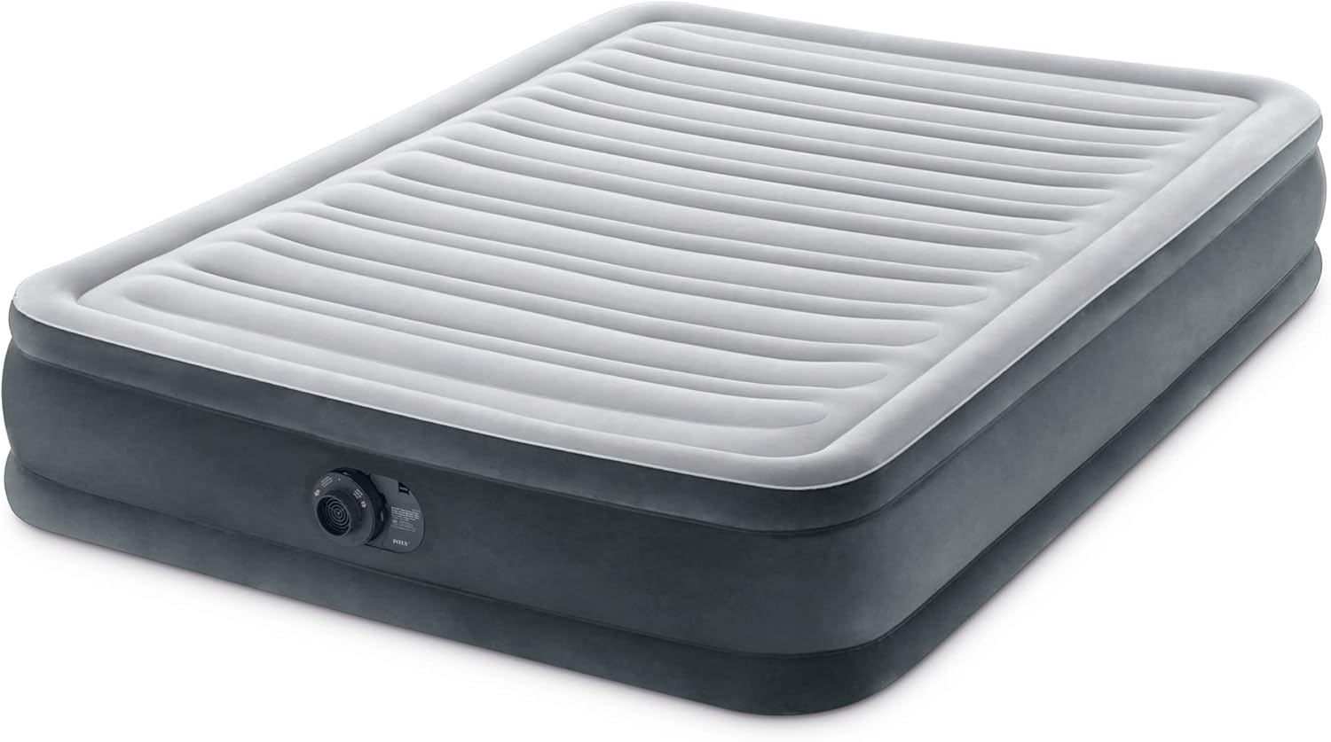 Intex Mid-Rise Air Mattress Bed with Built-in Pump for Comfort