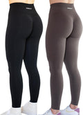 AUROLA Workout Leggings for Women Seamless Scrunch Tights (Style 7LBM)