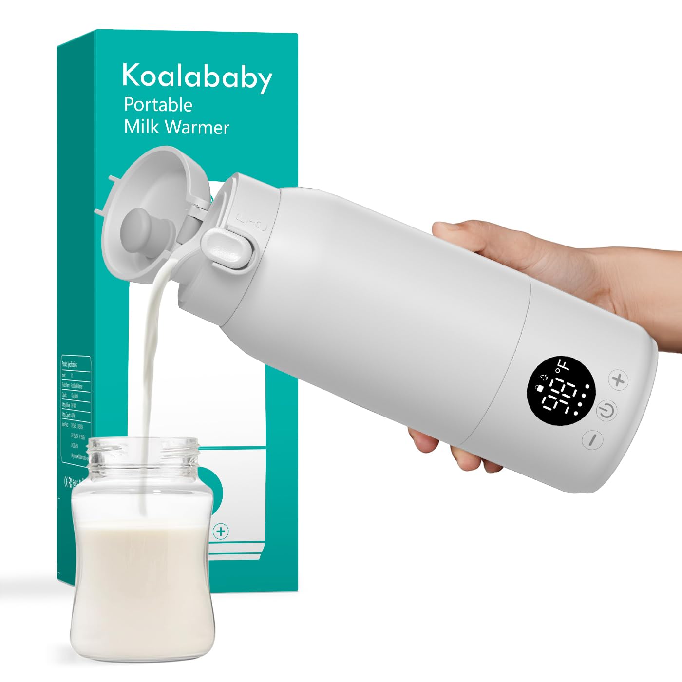 Koalababy 17oz Milk Warmer: Fast Heat, Washable, All-Day Feeding