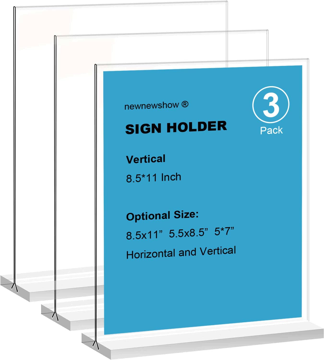 Maximize Visibility with 3-Pack Vertical Sign Holders