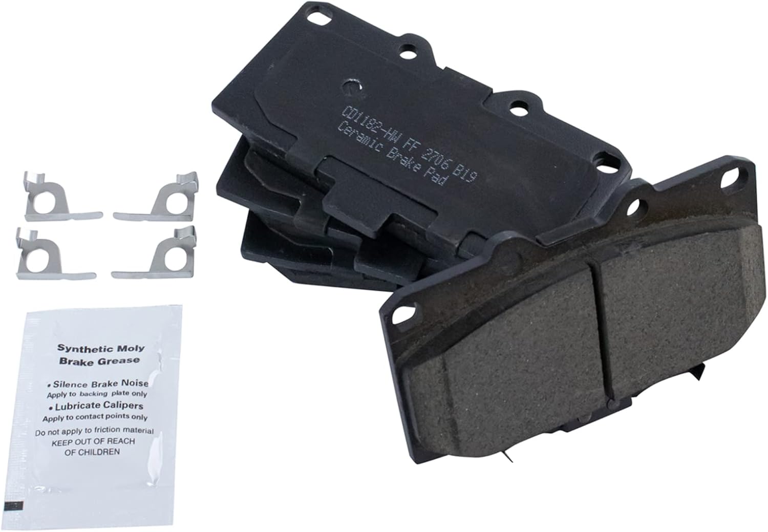 TRQ Front Brake Pads Ceramic for 2006-2007 Subaru Impreza