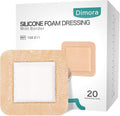 Dimora Silicone Foam Dressing with Border 20 Pack 4x4 - Gentle, High