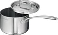 Tri-Ply Clad Stainless Steel 2.2-Quart Sauce Pan - Even Heating