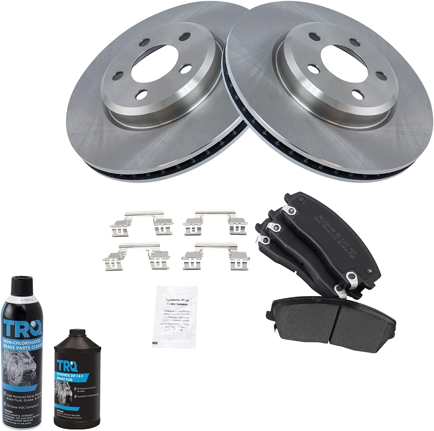 TRQ Front Brake Pad & Rotor Kit for Chrysler 300 & Dodge
