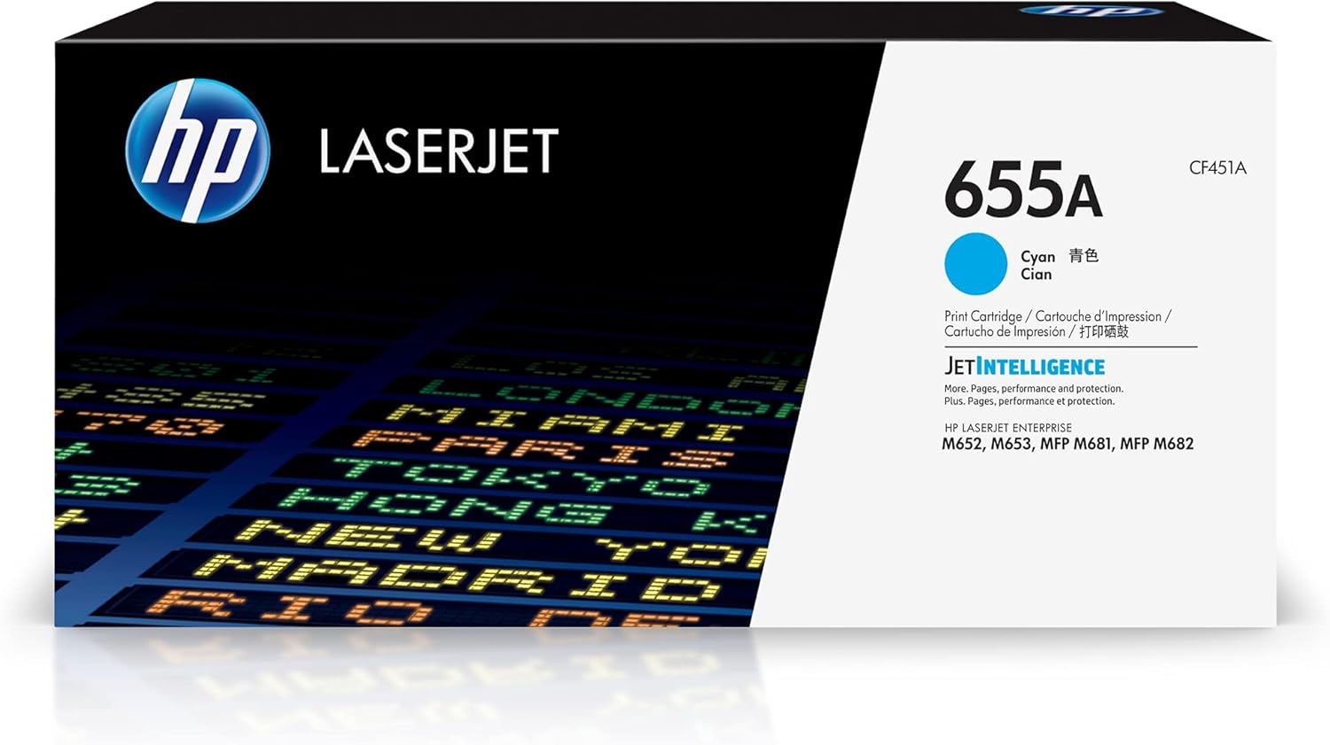 Vibrant HP 655A Cyan Toner | For HP Color LaserJet | CF451A