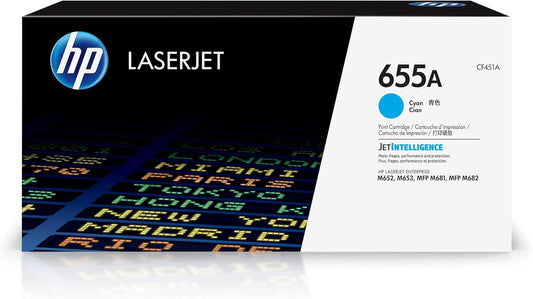 Vibrant HP 655A Cyan Toner | For HP Color LaserJet | CF451A