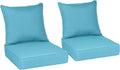 BPS 22x24 Inch Patio Seat Cushions Set of 2 for Comfort