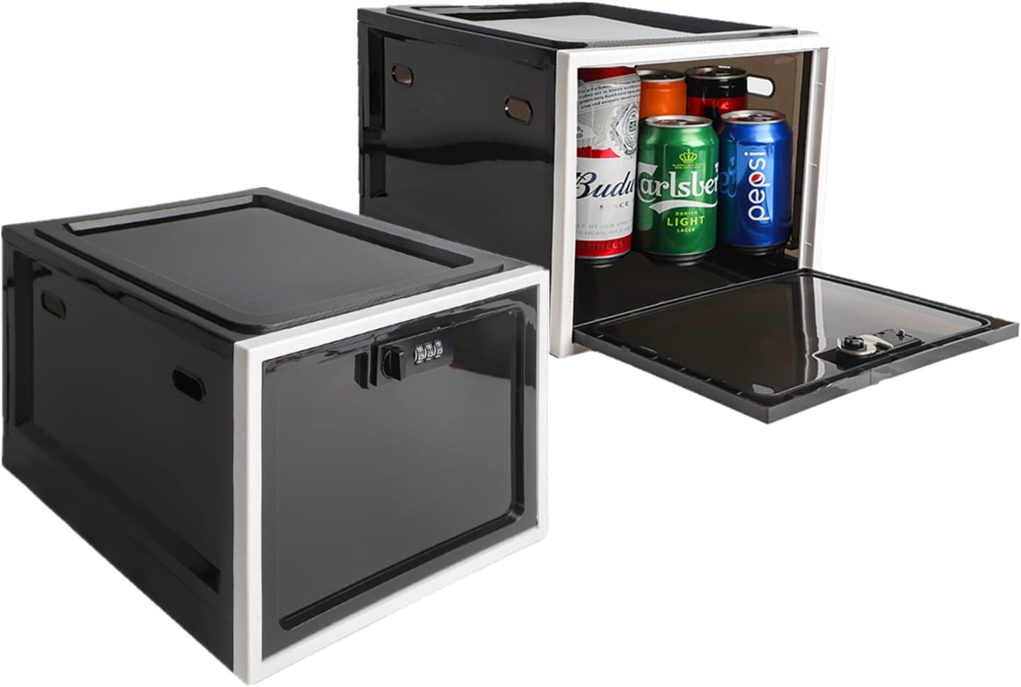 2 Pack Medicine Box with Combination Lock for Safe Storage