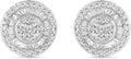 Sterling Silver Diamond Round Stud Earrings 0.5 cttw - Timeless