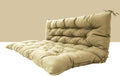 Outdoor Swing Cushions 3 Seater Beige 40x40in - 4in Pearl Cotton