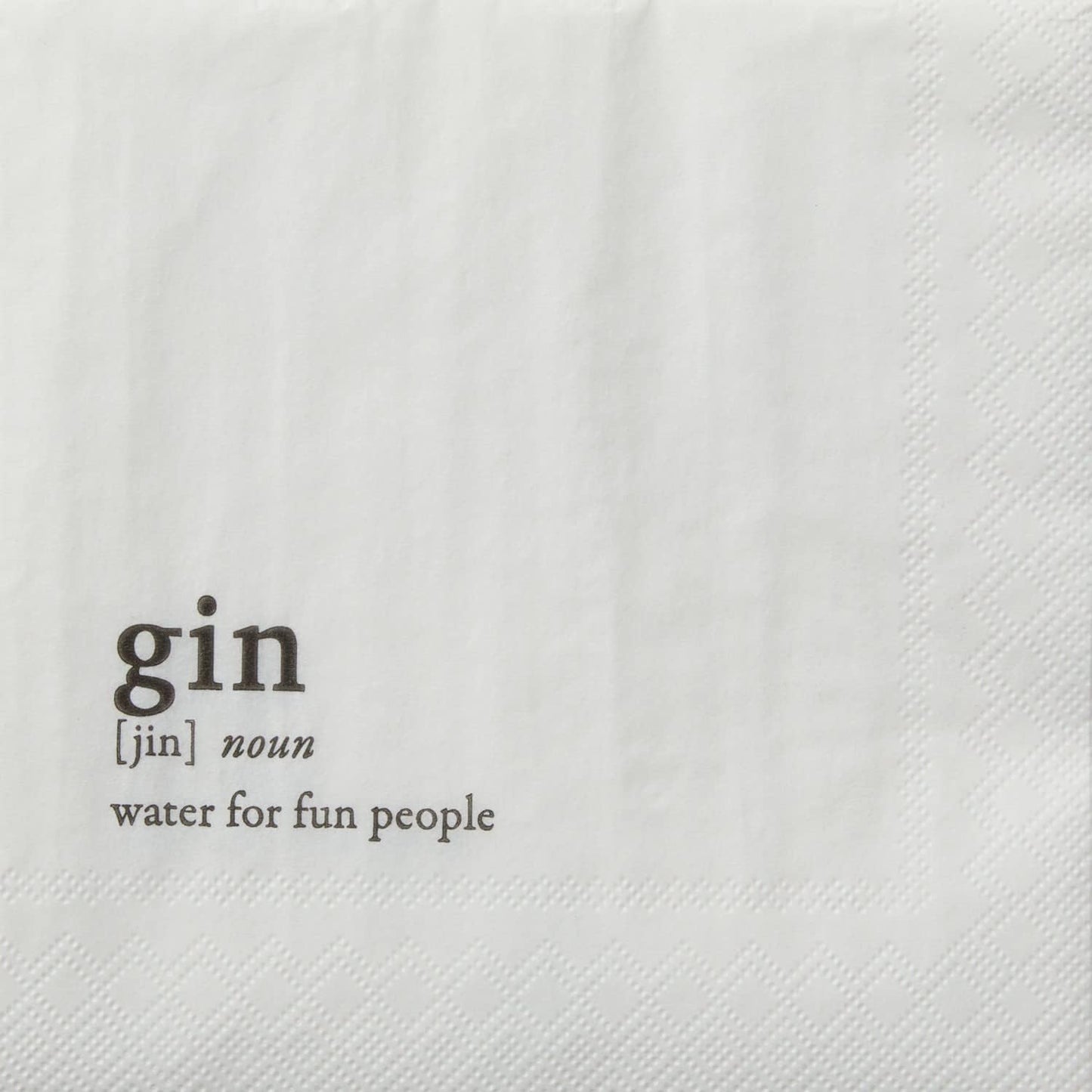 Gin-Themed Tableau Beverage Napkins, 12-Pack