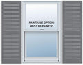 Exterior Louver Exterior Vinyl Shutter Paintable Pair 15 in x 39 in