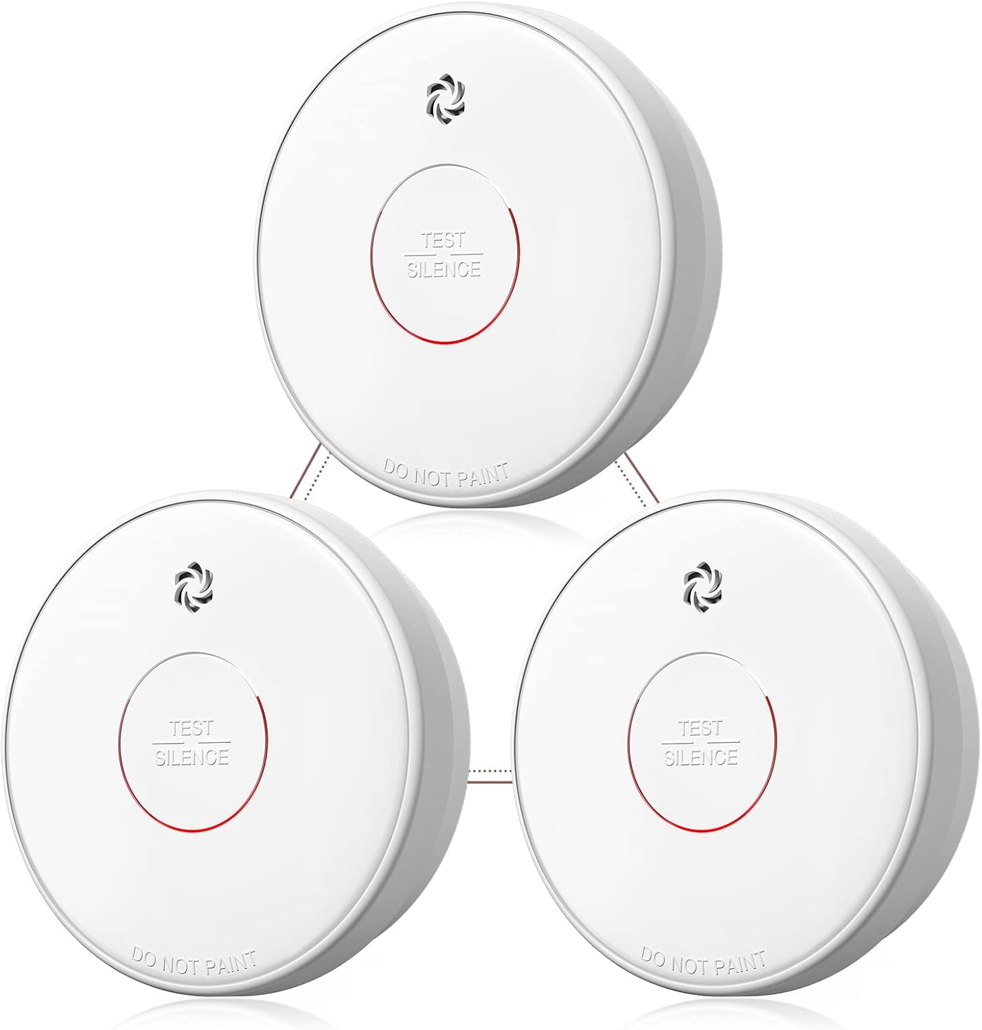 Wireless Smoke Detector Interconnected with 10-Year Lifetime