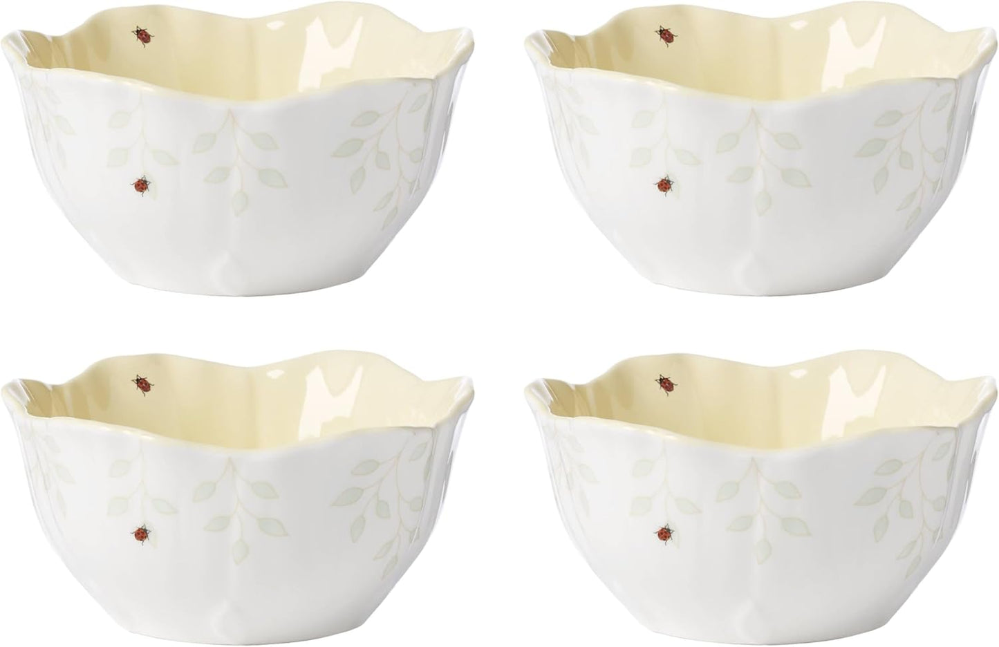 Lenox Butterfly Meadow Floral Dessert Bowls Set of 4 for Elegance