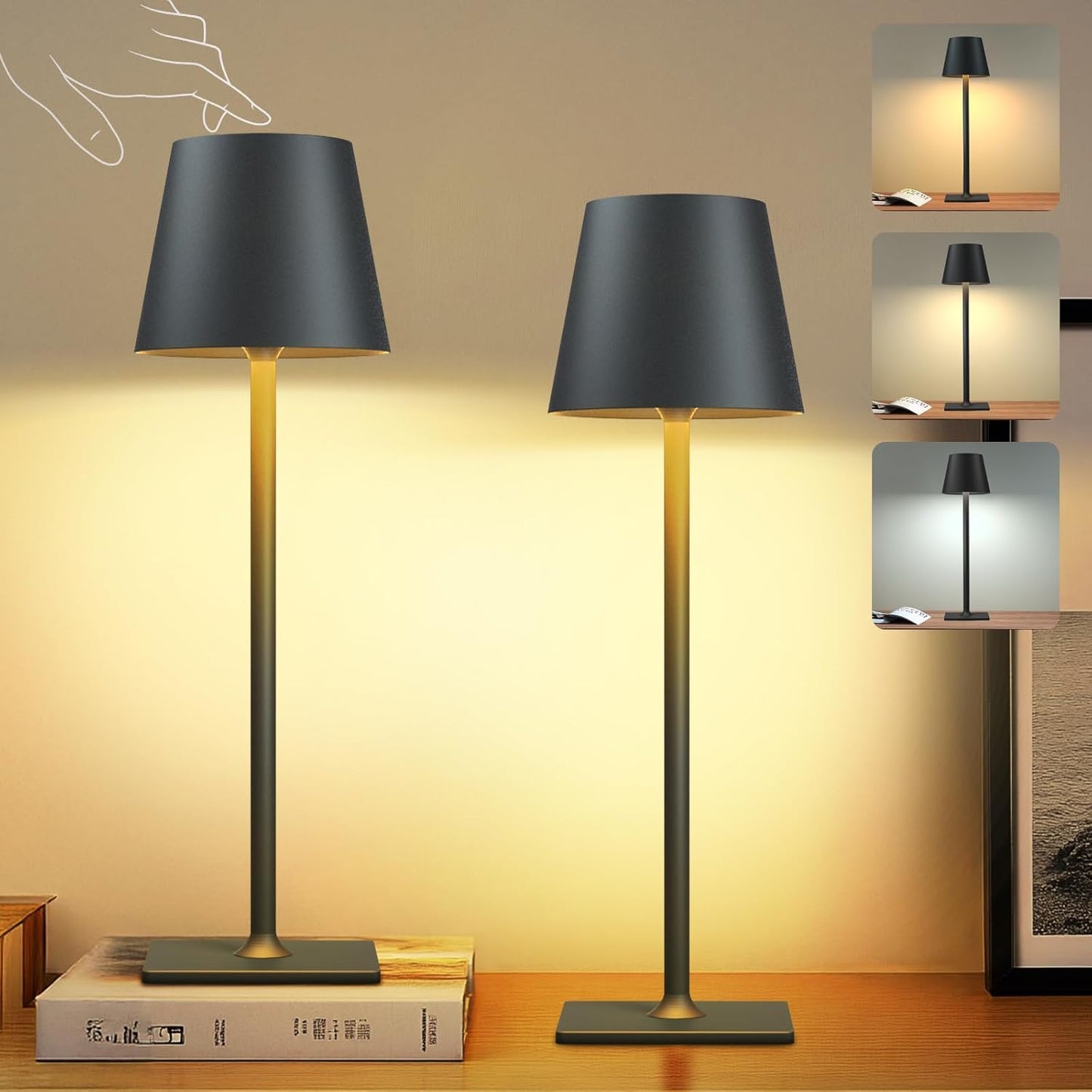 Cordless Rechargeable LED Lamp - Bright Portable Light