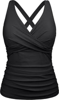 Comfort-Focused Firpearl Underwire Tankini Top for Curvy Women
