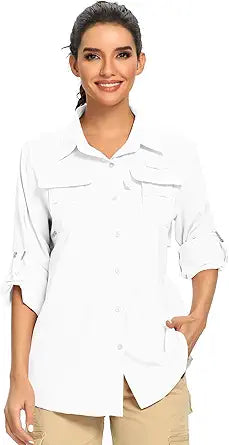 Women's Long Sleeve Shirts with UPF 50+ UV Sun Protection