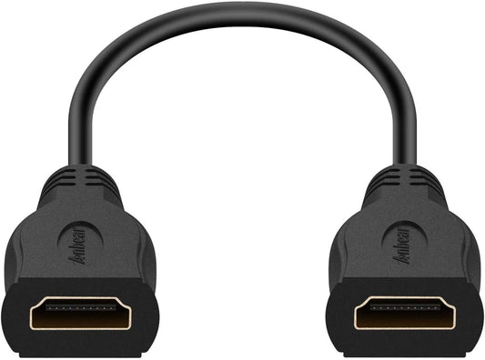Anbear 4K HDMI Extension Cable 1FT: High Speed Gold Plated Fem-Fem 4K@60HZ