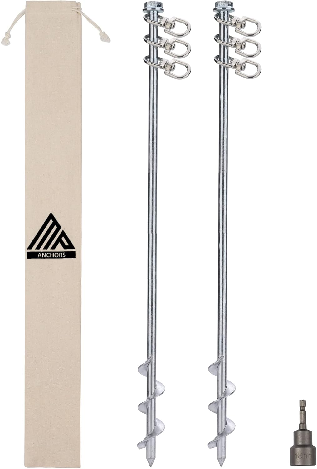 Earth Anchors 24 in Heavy Duty Ground Anchors for Stability