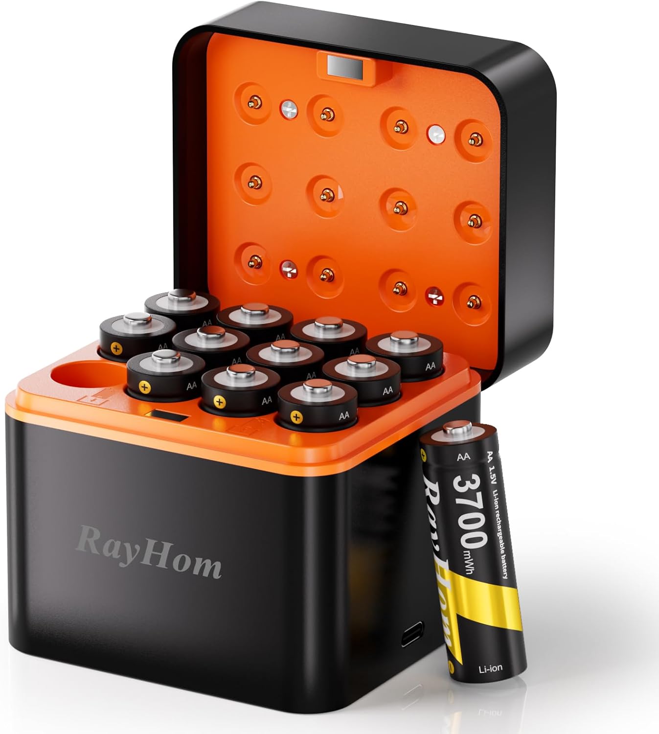 Rechargeable AA Lithium Batteries with Charger for Blink Camera