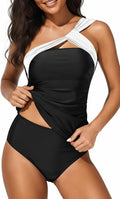Tempt Me Two Piece Tankini Bathing Suits for Women - Flattering One