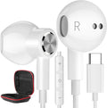 USB C Headphones Type C Earphones for iPhone 15 16 - Magnetic Wired