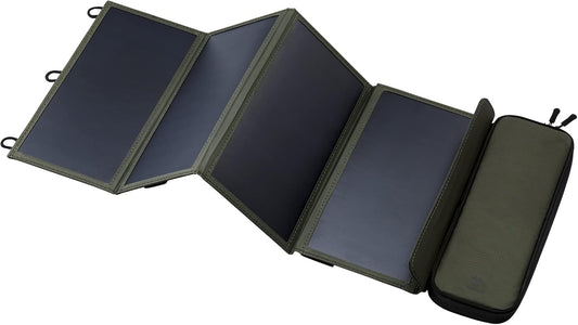 Portable Solar Panel: 28W Power, Dual USB, Water-Resistant Nylon