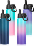 Neihepal 22 oz Insulated Water Bottles Multipack - Durable Temperature