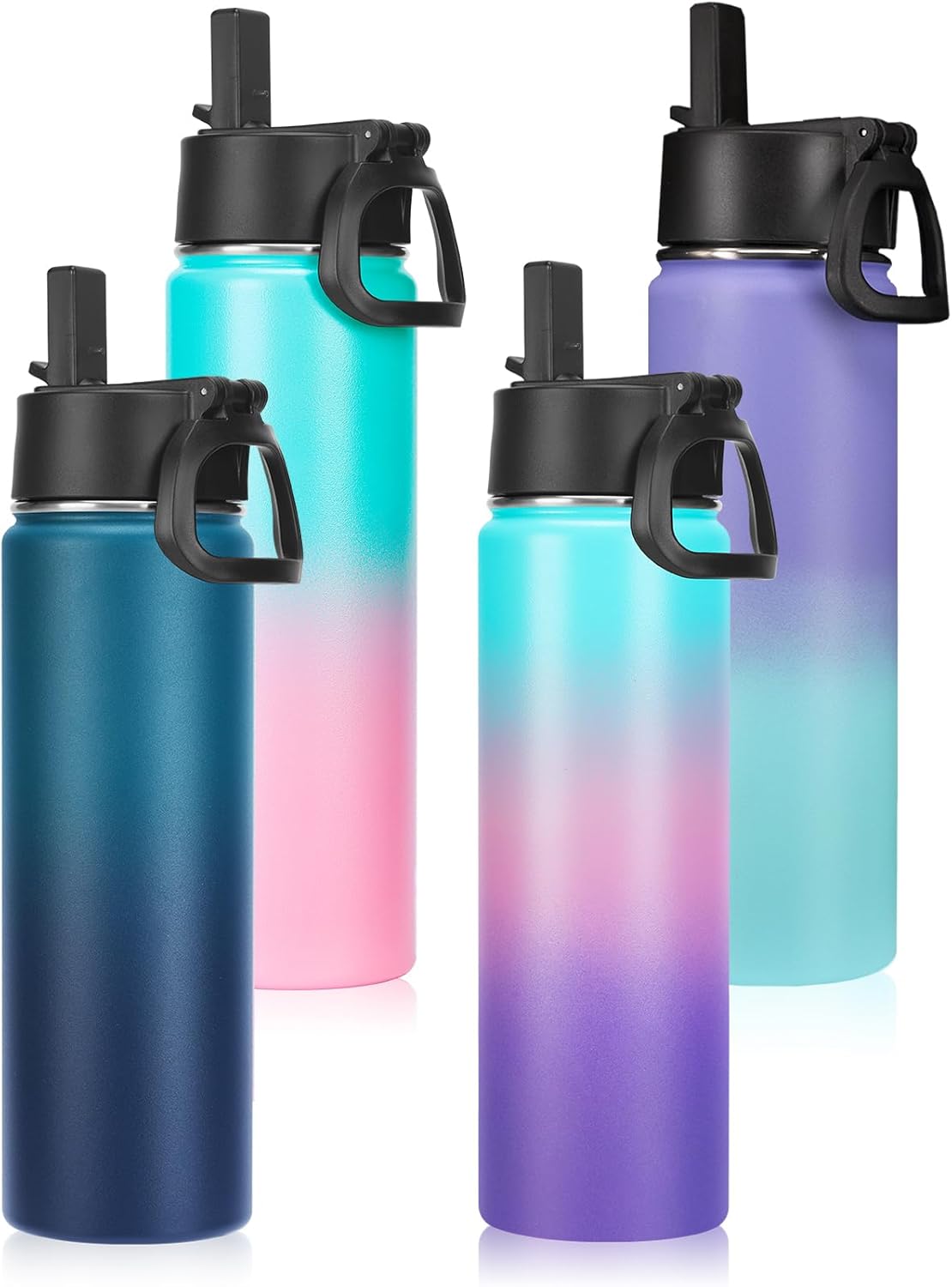 Insulated Water Bottles Bulk - Double Walled Stainless Steel Set