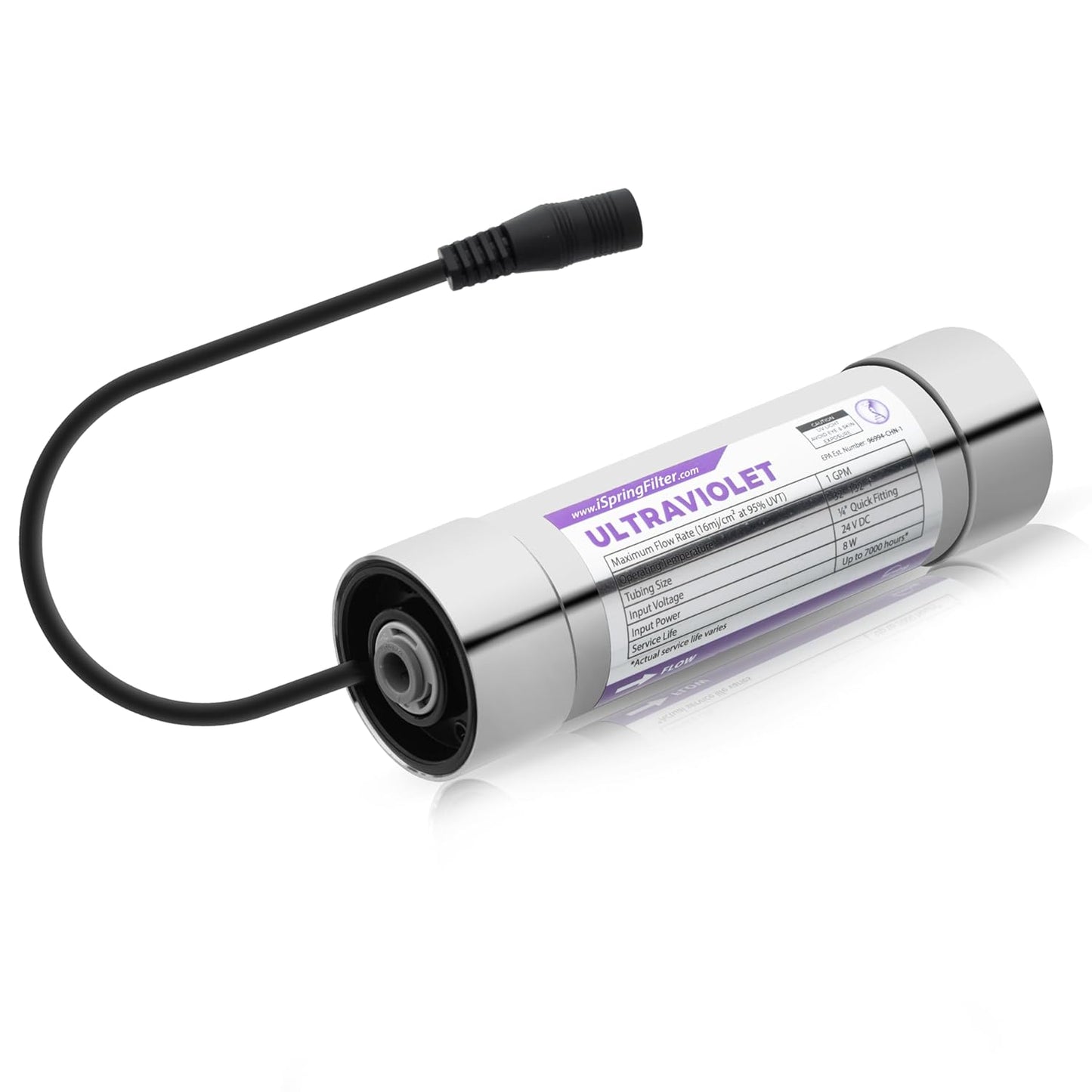 iSpring UVF8 LED UV Water Filter for Safe Drinking Water