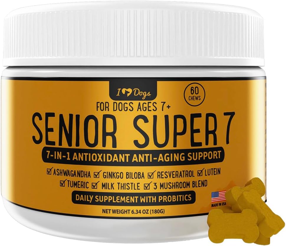 Senior Super 7 Daily Dog Multivitamin for Longevity & Cognition